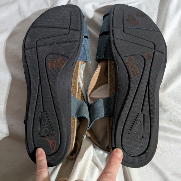 Earth Origins Sandals Womens Size 10 W Teal Suede Birdine Comfort Slingback - Picture 8 of 9